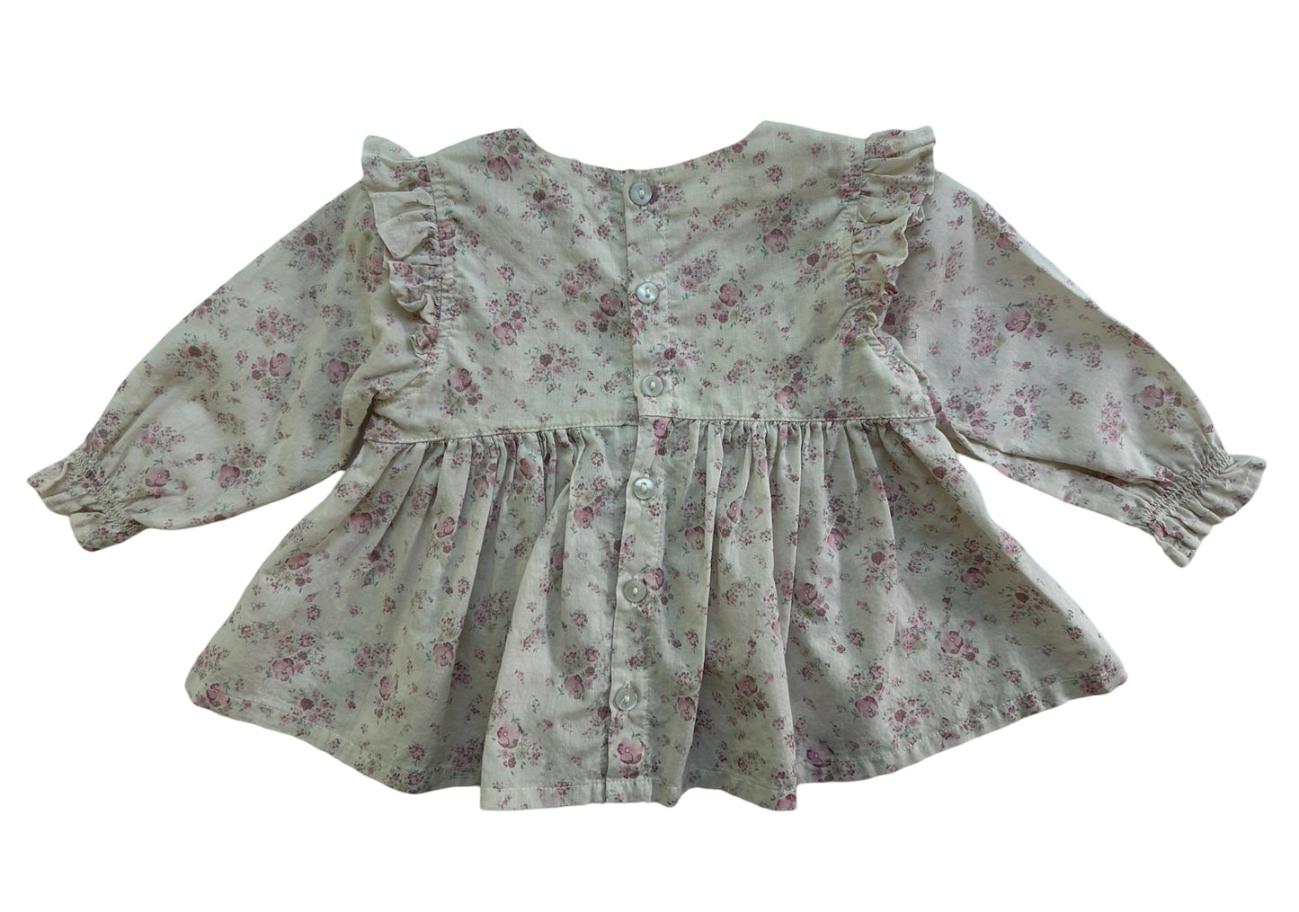 0-3M Baby Girl Jaime Kay Ruffle Pink Floral,Top & Bottom