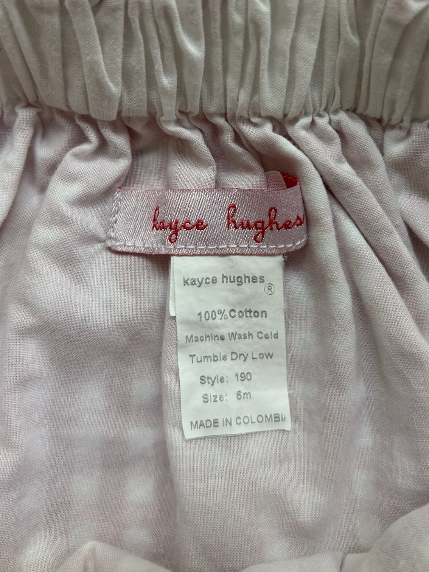 6M Baby Girl’s / Boy’s (UNISEX) Kayce Hughes Red Gingham Bubble Romper.