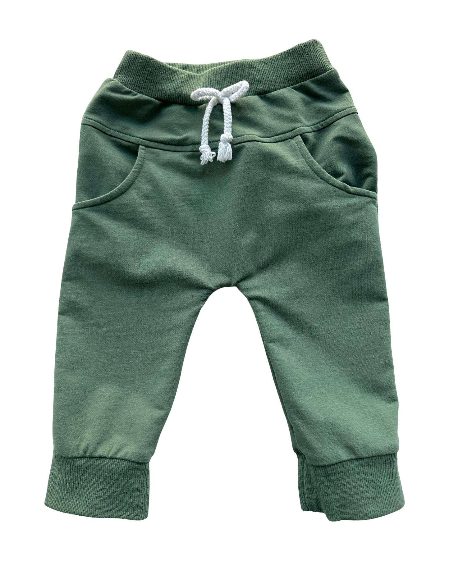 12M-18M (90) Baby Unisex Knit Jogger Pants Sweatpants Drawstring Flex Basic Long Pants.