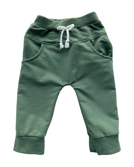 12M-18M (90) Baby Unisex Knit Jogger Pants Sweatpants Drawstring Flex Basic Long Pants.