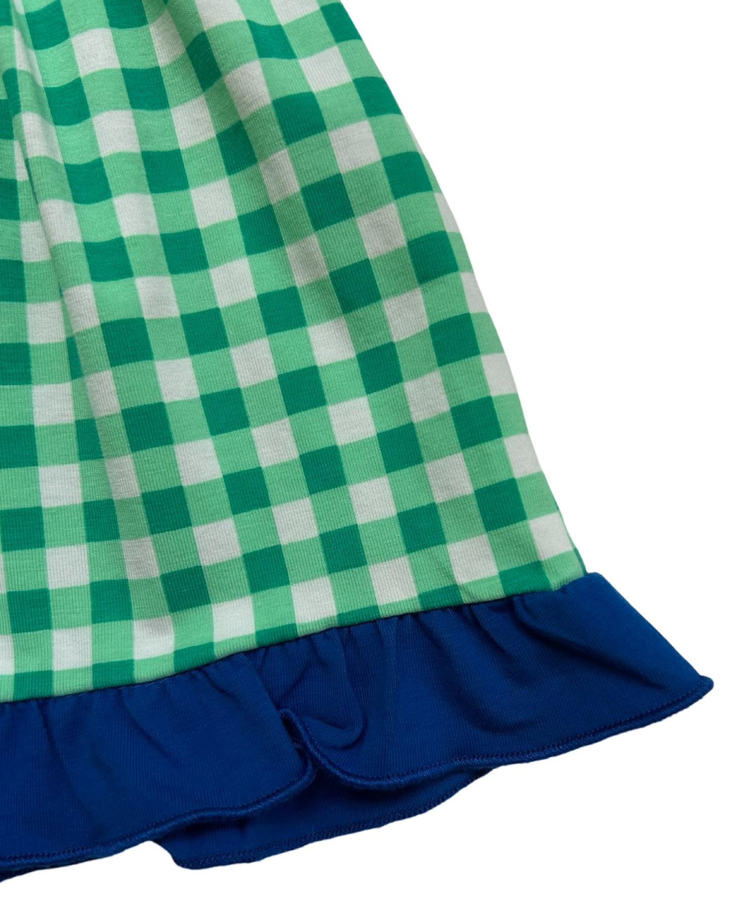 24M Baby Girls Sugar Dumplin Gingham Embroidered Tractors 🚜 🚜 🚜 With Diaper Cover. 2 Pieces Set.