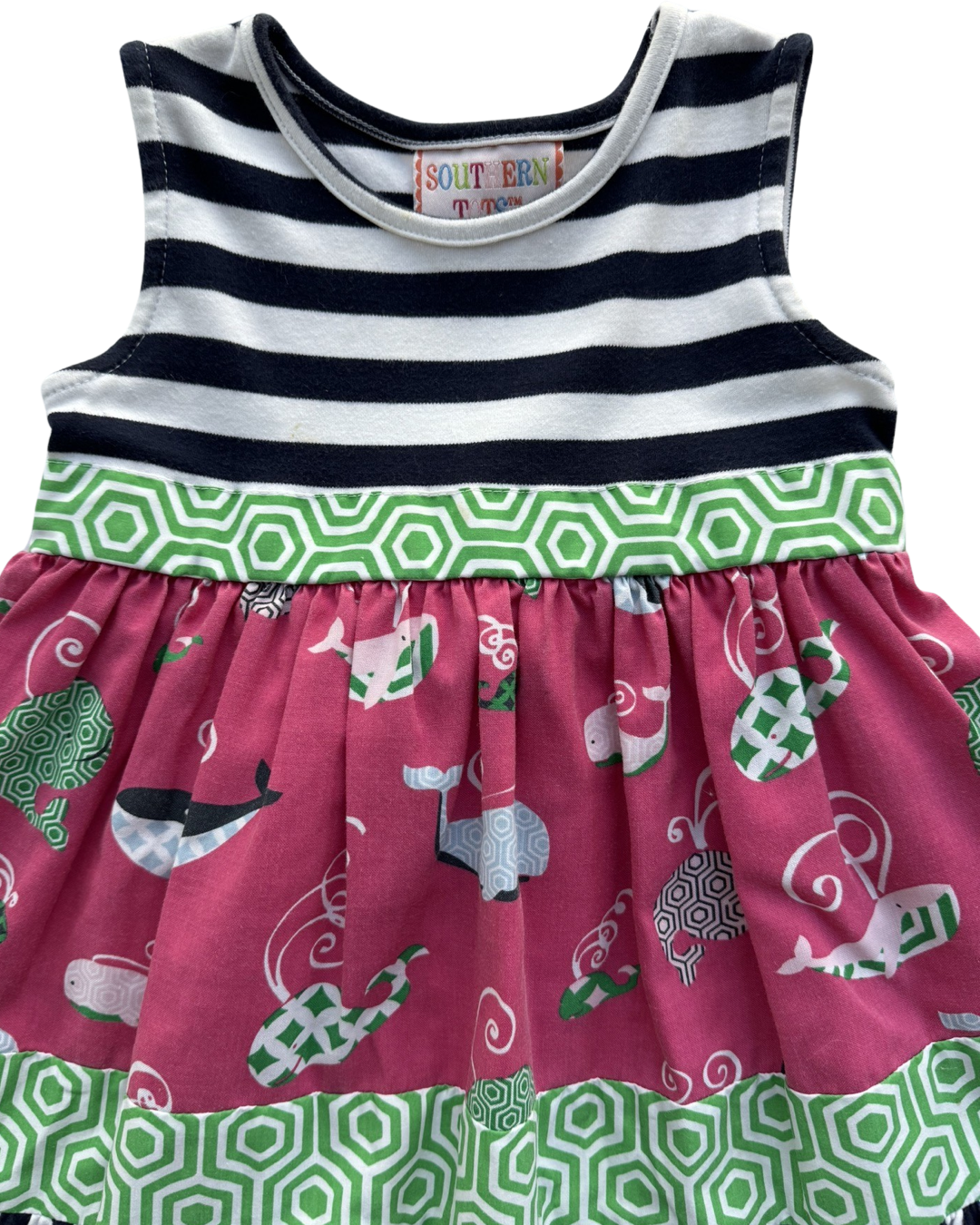 3T Toddler Girl Southern Tots Whale Dress