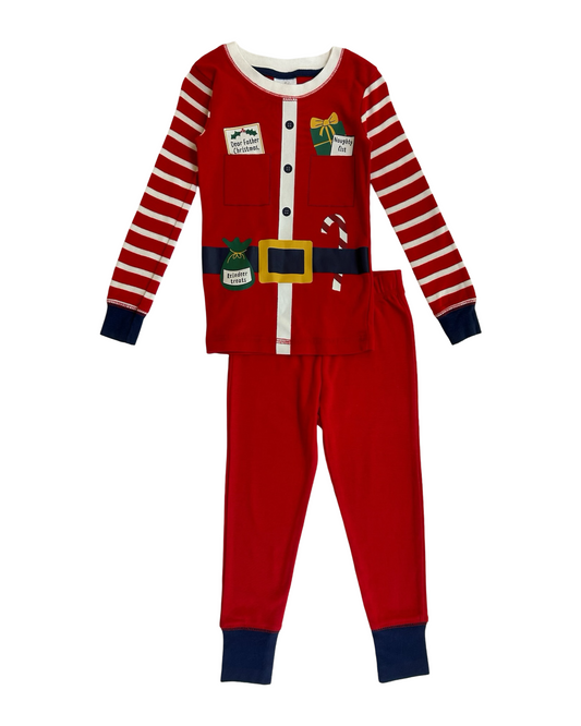 3T Toddler Girls/Boys (UNISEX) Mini Boden Dream Big Long Red Pjs 2 Piece Set