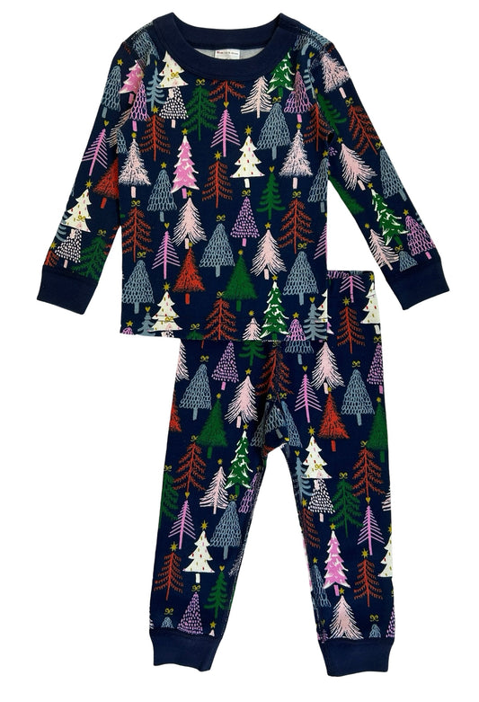 18M-24M Baby Girl Hanna Andersson Holidays Long Sleeve Christmas Tree Pajamas NWT