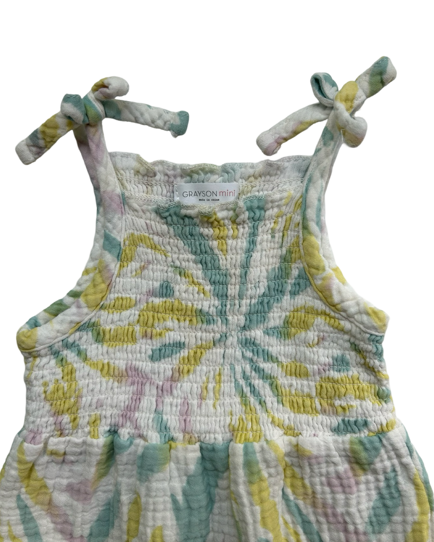3-6M Baby Girl Grayson Mini Muslin Bubble Romper