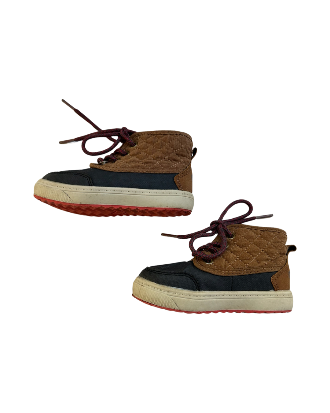 6C Toddler Boy OshKosh B'Gosh Navy / Brown Duck Boots