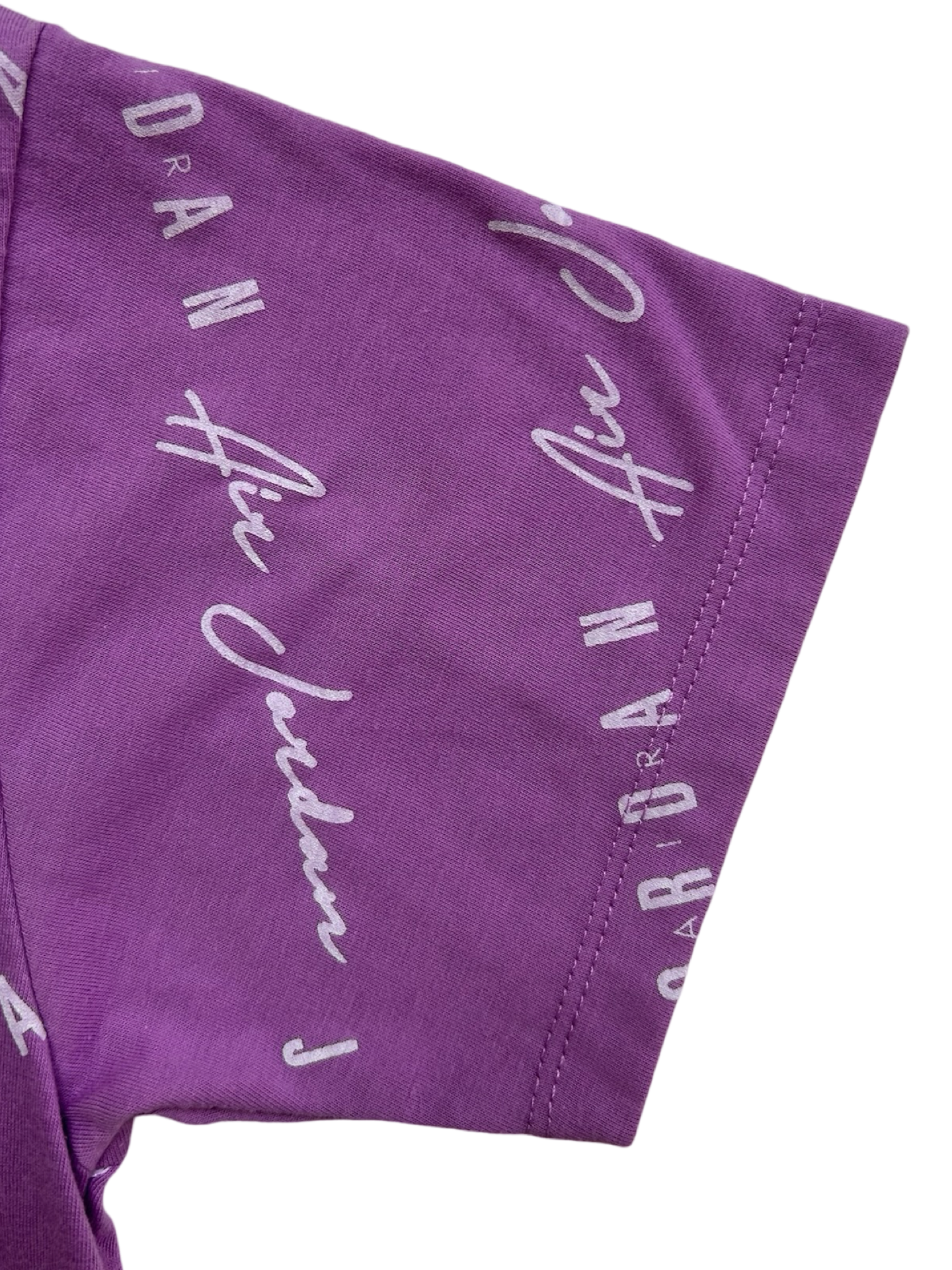 M 10-12Y Young Girls Jordan Jumpman Air Short Sleeve Top Shirt.