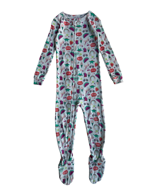 3T Toddler Girls Simply Joys By Carter’s Rainbows 🌈 Owls 🦉 Unicorn 🦄 Dinosaur 🦖 Zippered Sleeper PJs