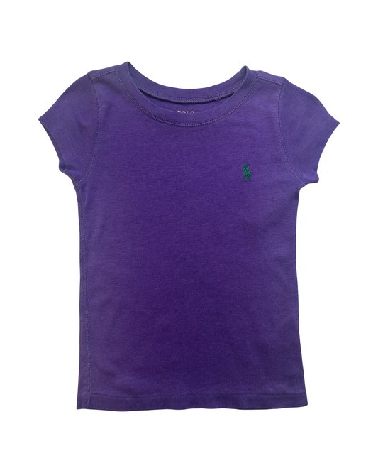 4T Toddler Girl Purple Ralph Lauren T-shirt Top