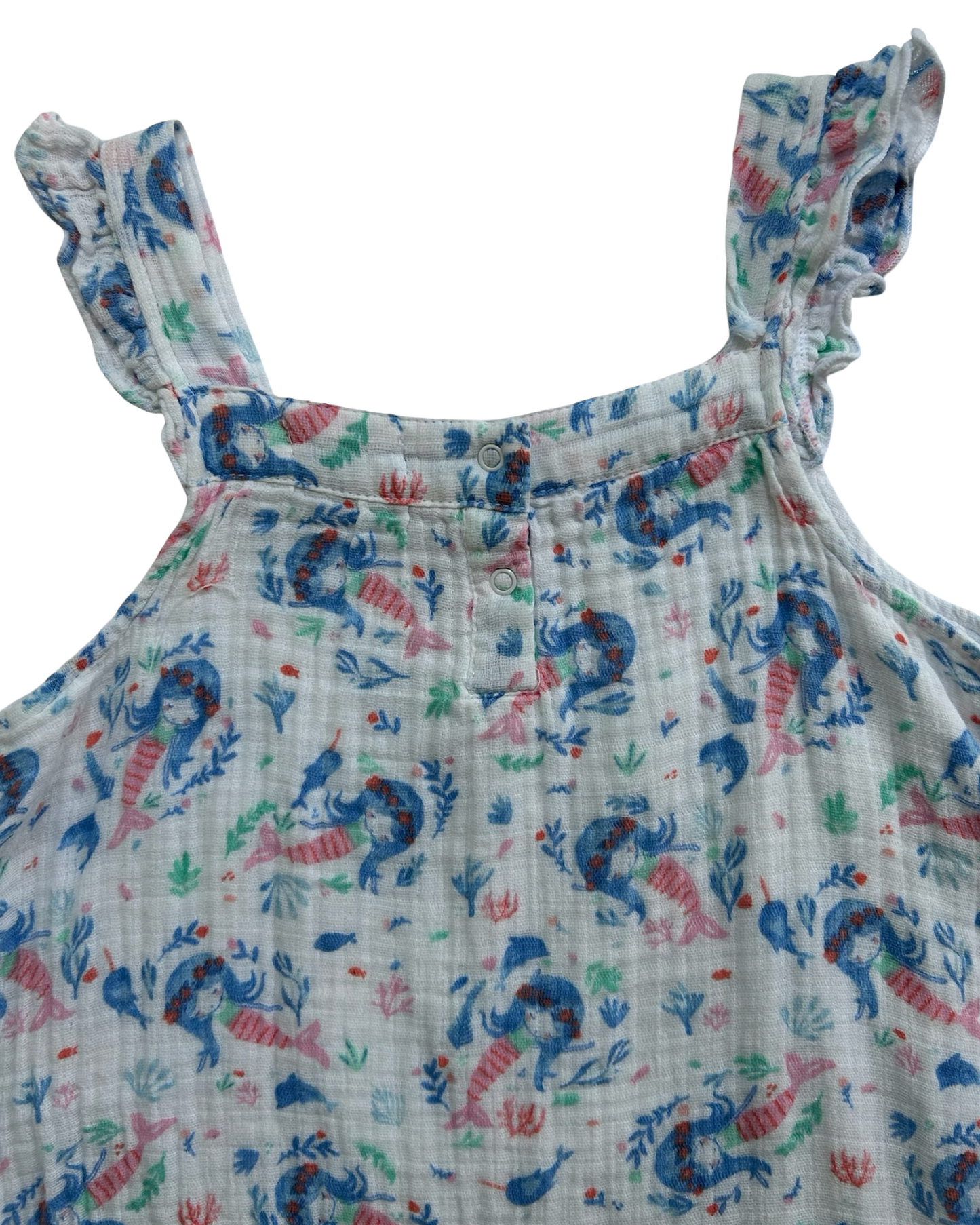 Toddler Girl Angel Dear Colorful Mermaid Dress.