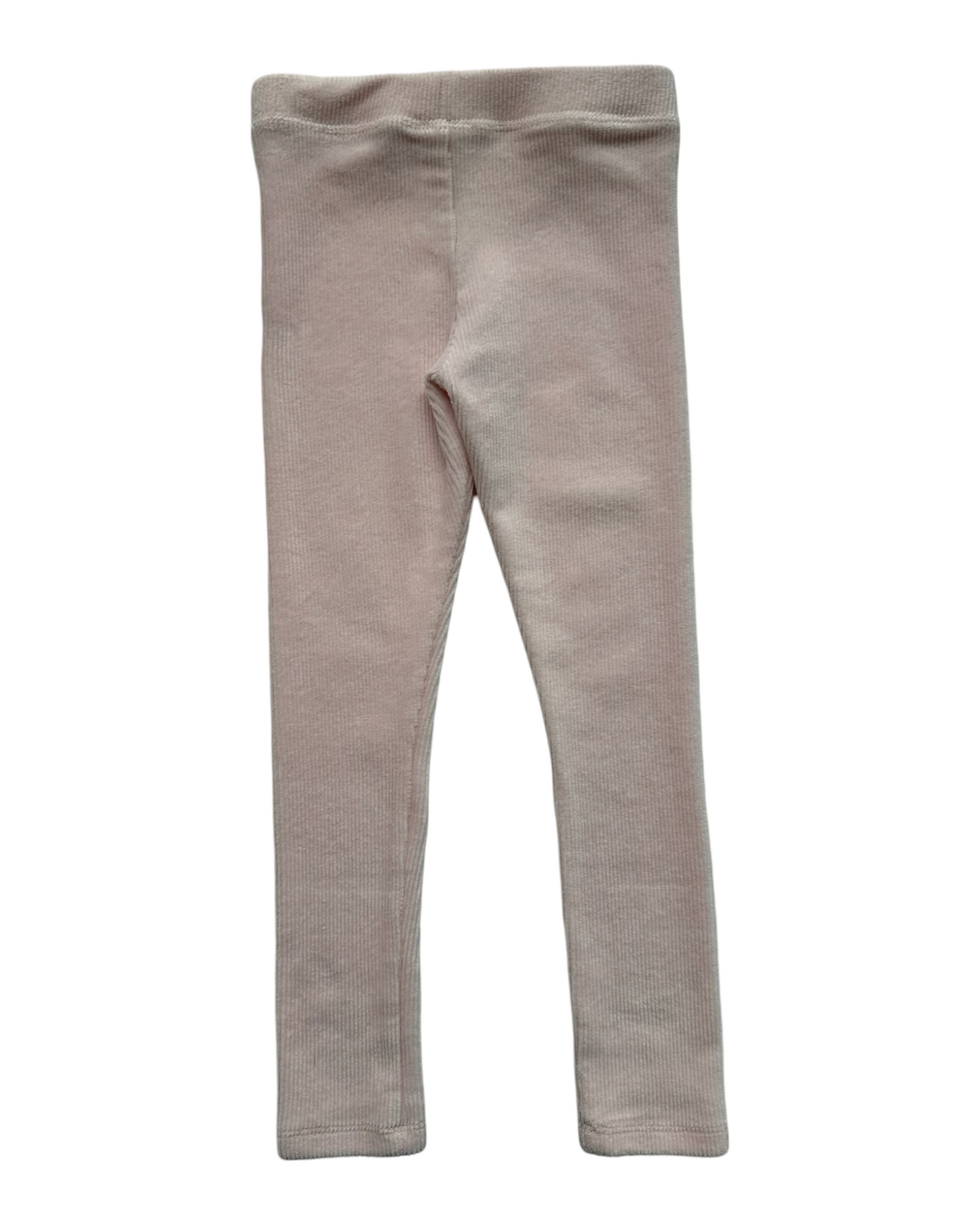 4T-5T Toddler Girl Crewcuts Pale Light Pink Ribbed Leggings