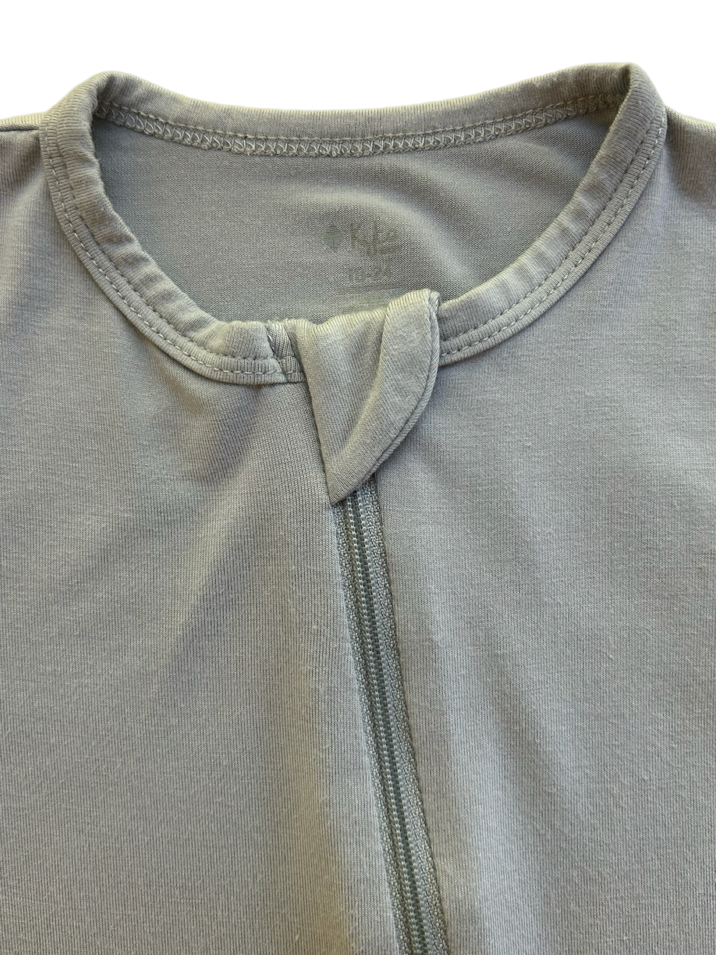 18M-24M Baby Boy / Girl Solid Gray Bamboo Kyte Baby Long Sleeve Sleeper PJs