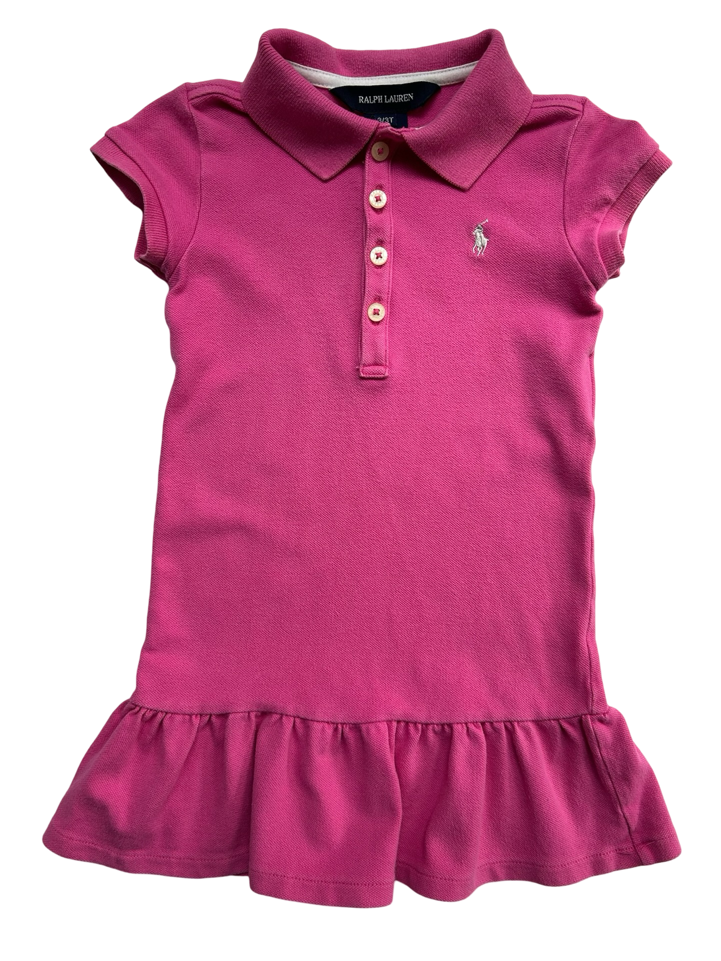 3T Toddler Girl Ralph Lauren Pink Polo Dress