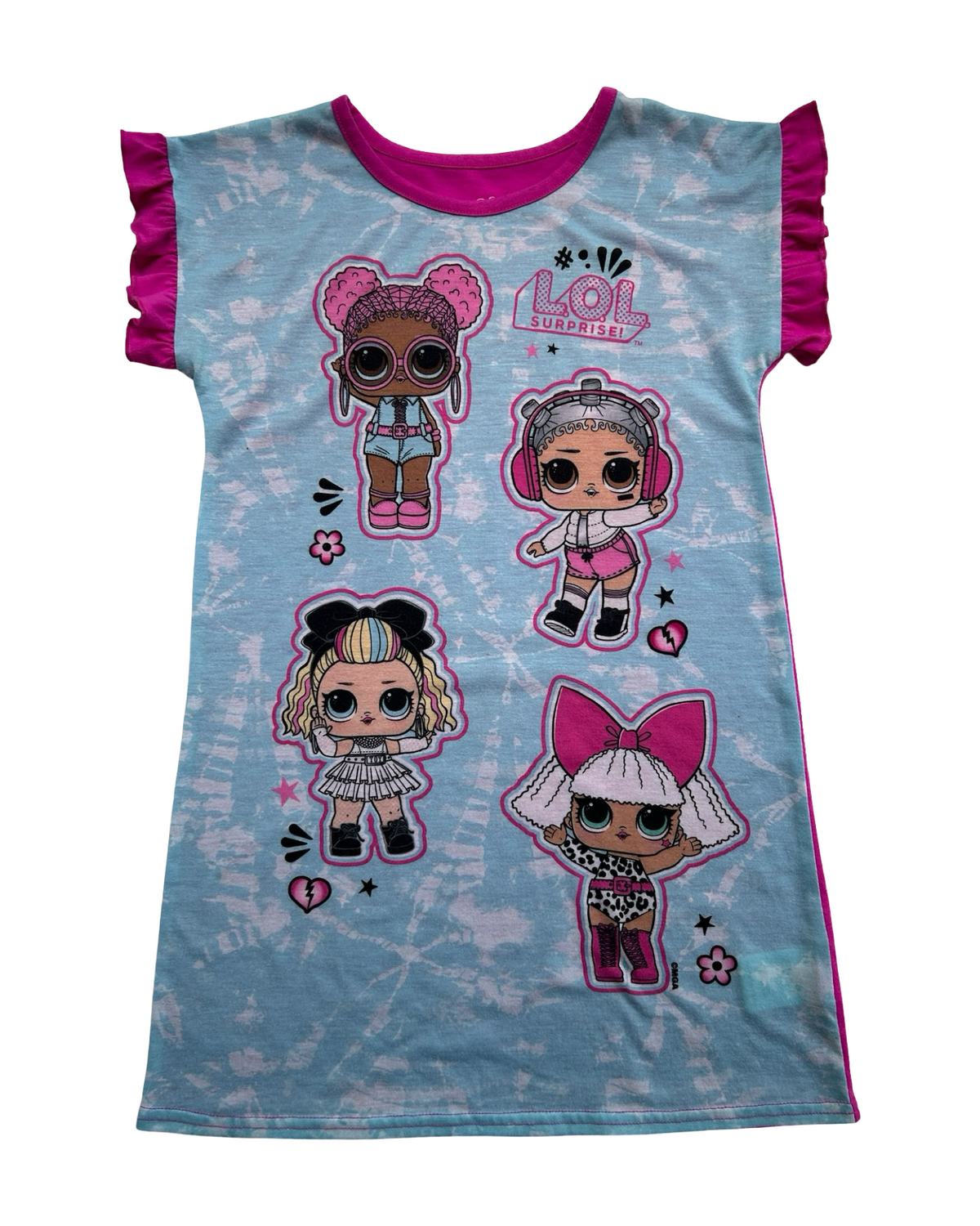 6/6x Toddler Girl LOL Surprise Nightgown PJs