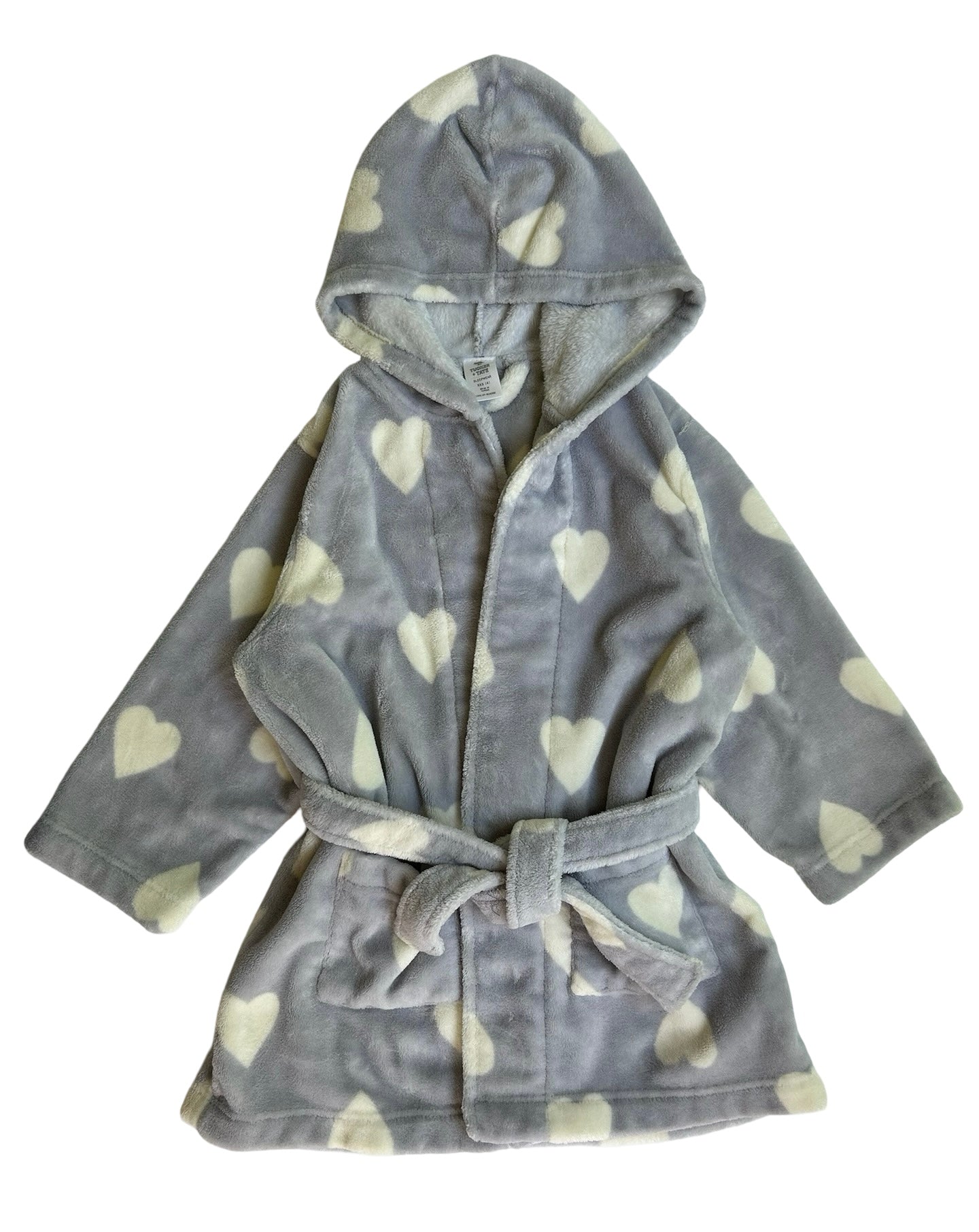 XXS 4T Toddler Girls Tucker & Tate Purple Heart Bathrobe.