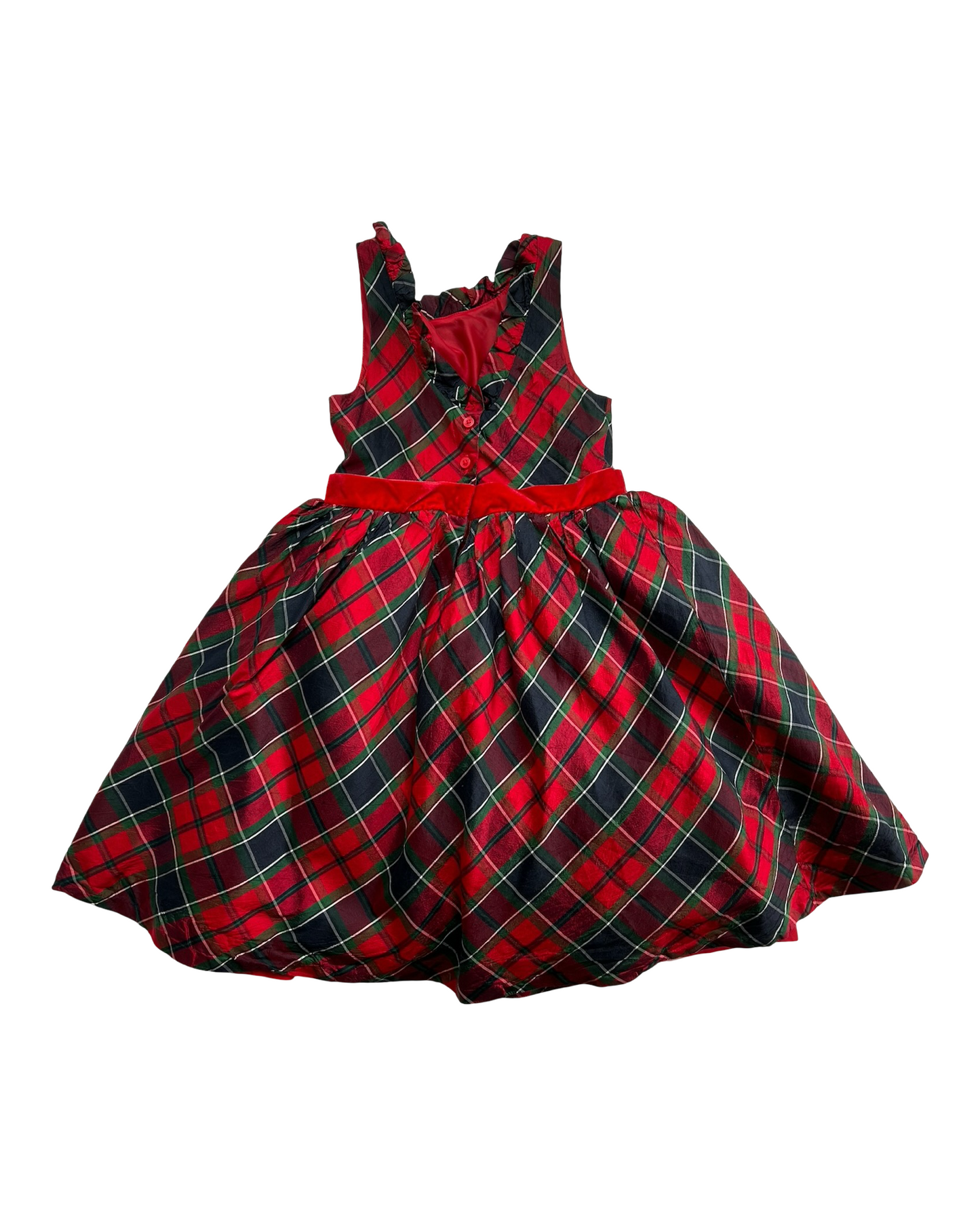 6T Toddler Girls Janie & Jack Holiday Plaid  Christmas Dress