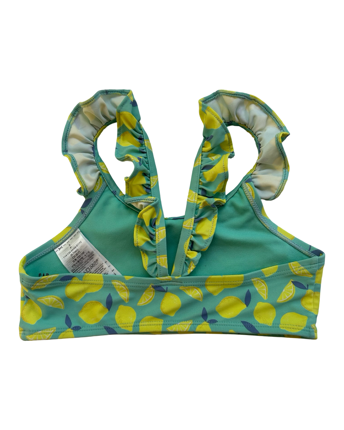 S 6T-7T  Toddlers Girls Gap Kids Lemon 🍋 🍋 Print Tank Top, 1 Piece.