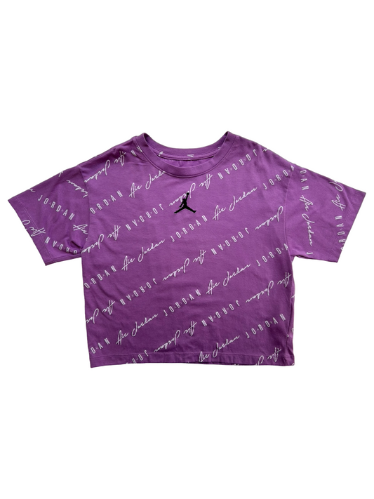 M 10-12Y Young Girls Jordan Jumpman Air Short Sleeve Top Shirt.