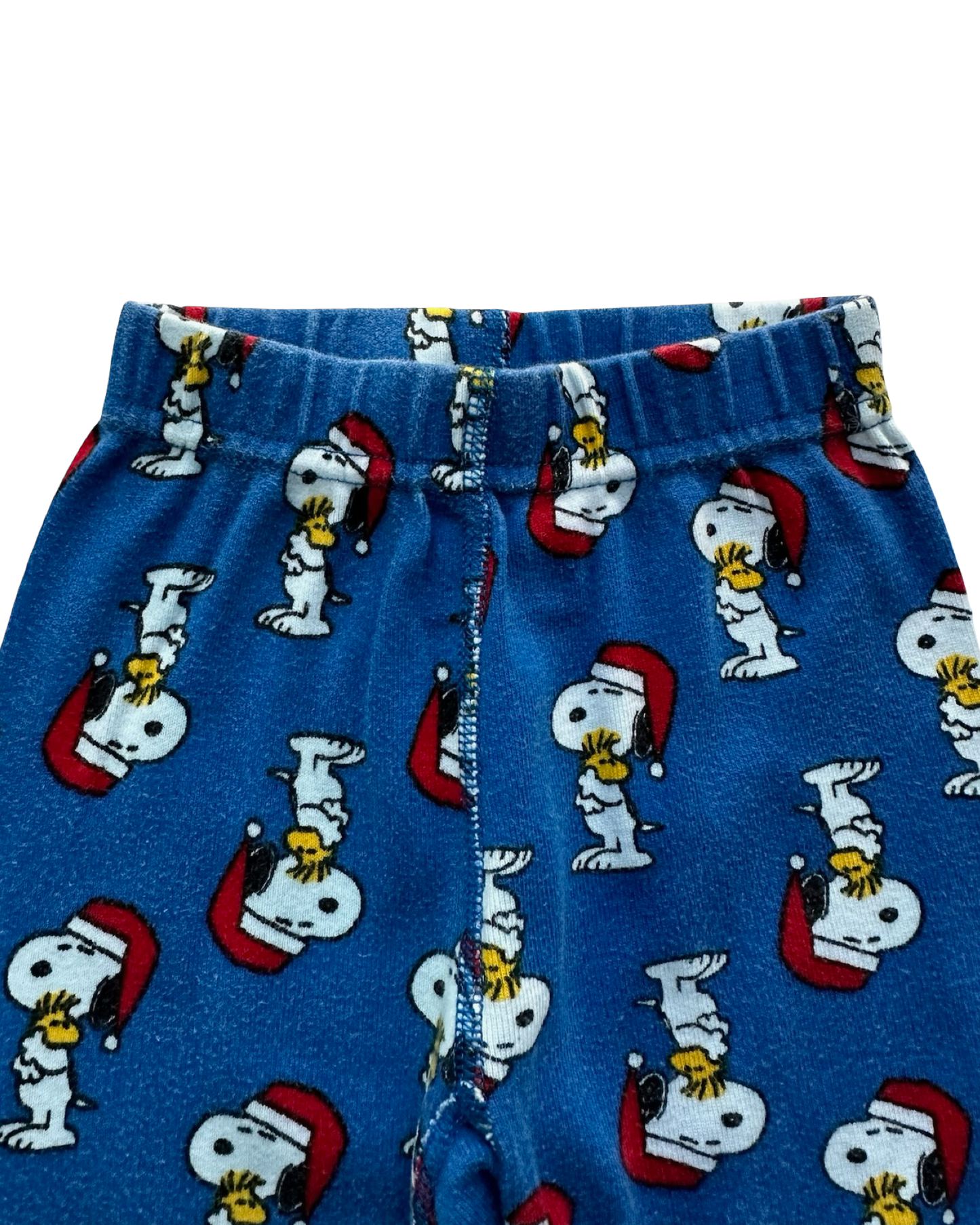 2T Toddler Boys Hanna Andersson Peanuts Snoopy Santa Hat Christmas Jammies, Pjs 2 Pieces Set.