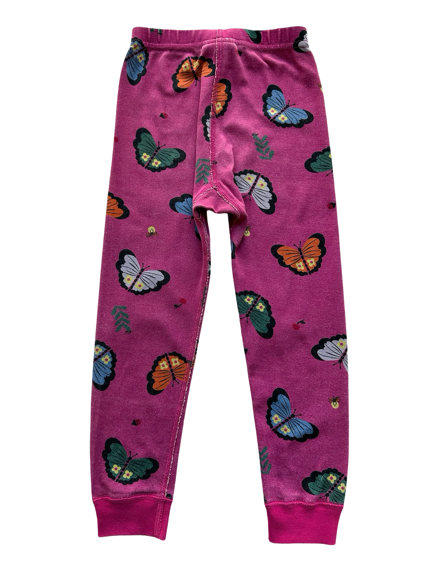 4T Toddler Girls Hanna Andersson Dancing Butterflies 🦋 🦋🦋 Long John Organic Cotton Pjs 2 Pieces Set