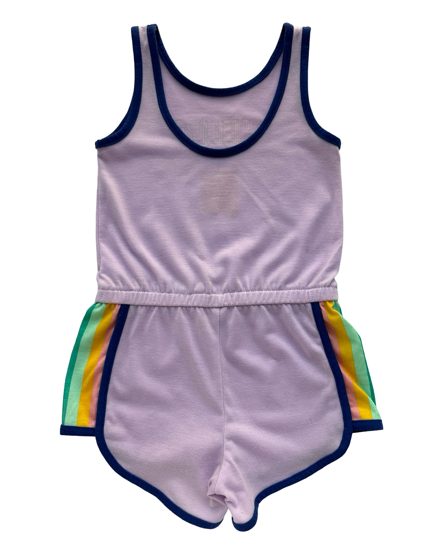 XS 4T-5T Toddler Girls Cat & Jack Sleeveless Romper HELLO WEEKEND Printed Overall.