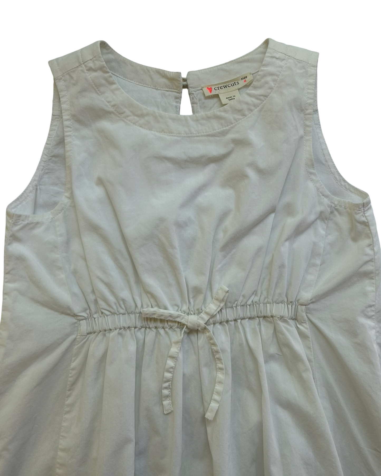 4T Toddler Girls Crewcuts Cotton Poplin Embroidered Dress.