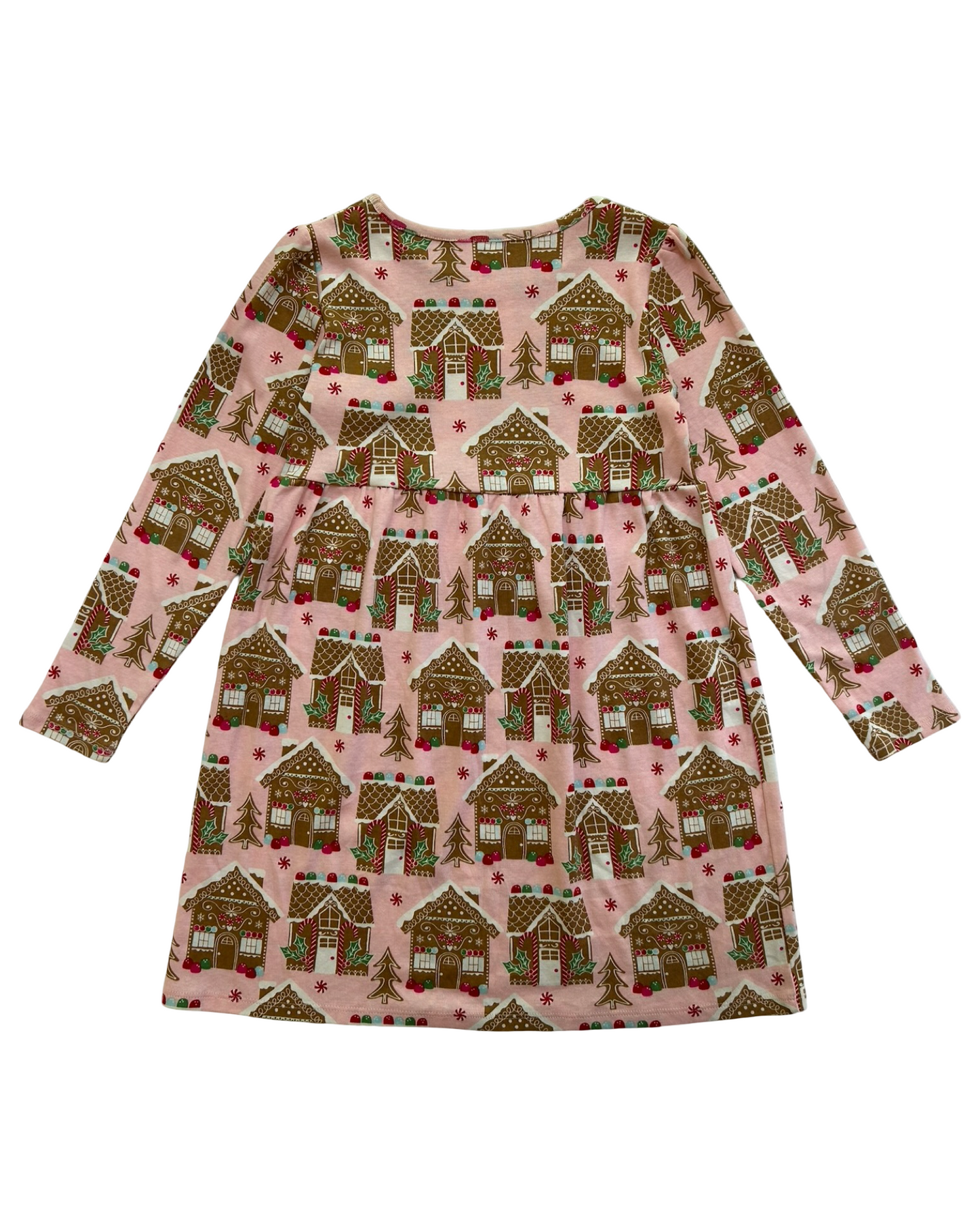7T Toddler Girls Gymboree Gingerbread House Christmas Long Sleeve Dress