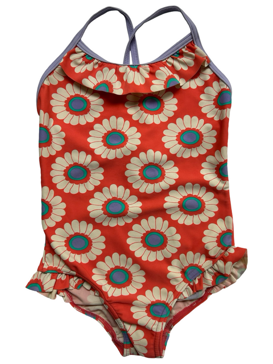 2-3T Toddler Girls Mini Boden Floral One Piece Halter Swim Suit