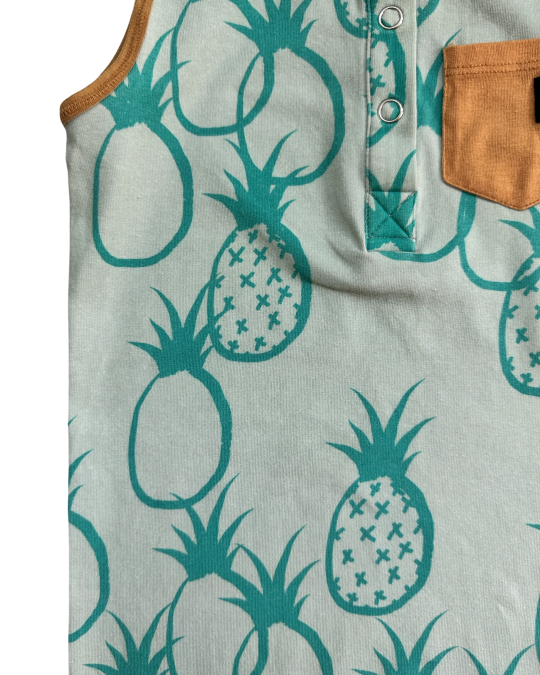 2T Toddler Boy / Girl RAGS to Raches Pineapple Tank Shortie Romper