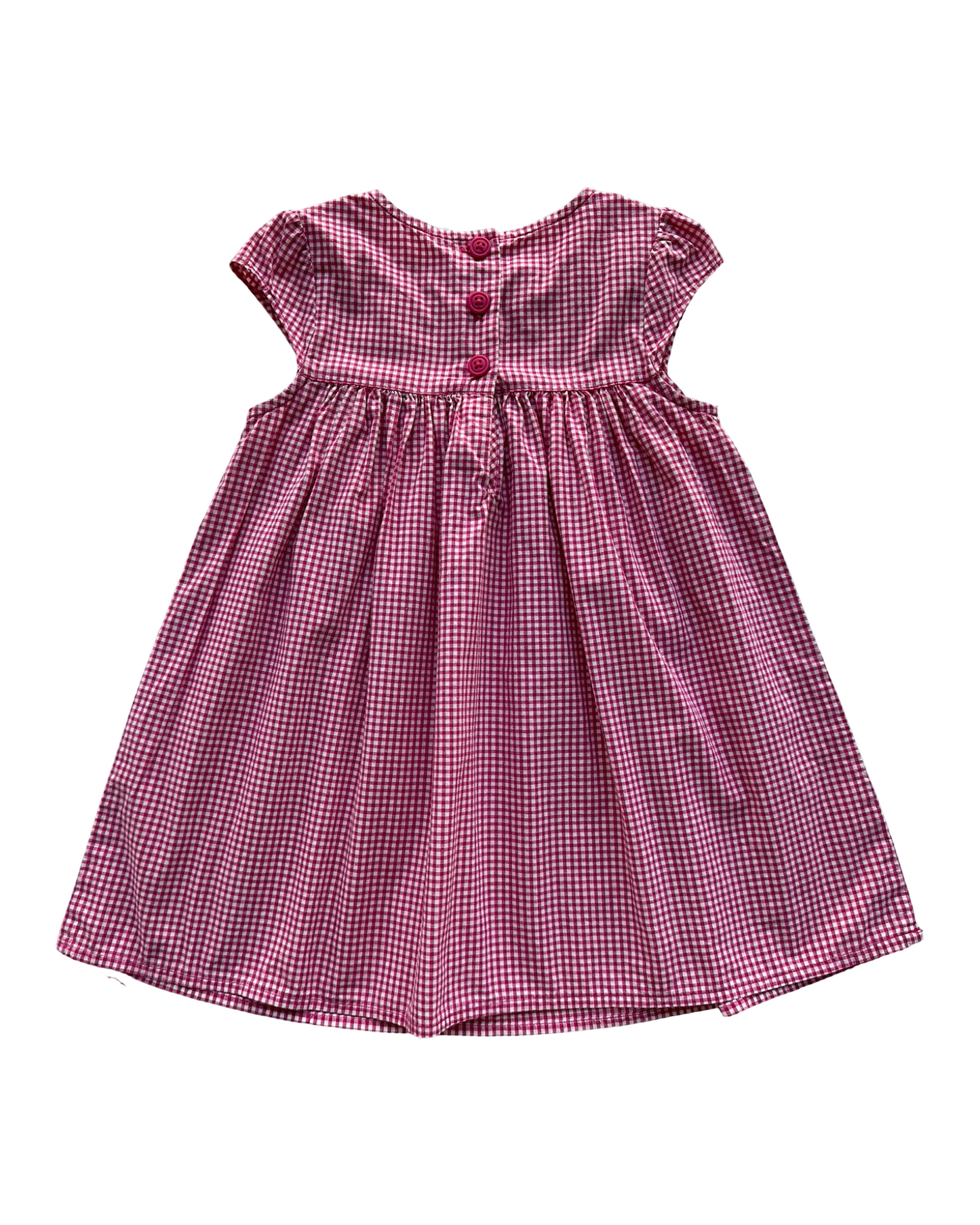 18M - 24M Baby Girl Gymboree Gingham Lady Bug 🐞 Embroidered, Smocked Dress