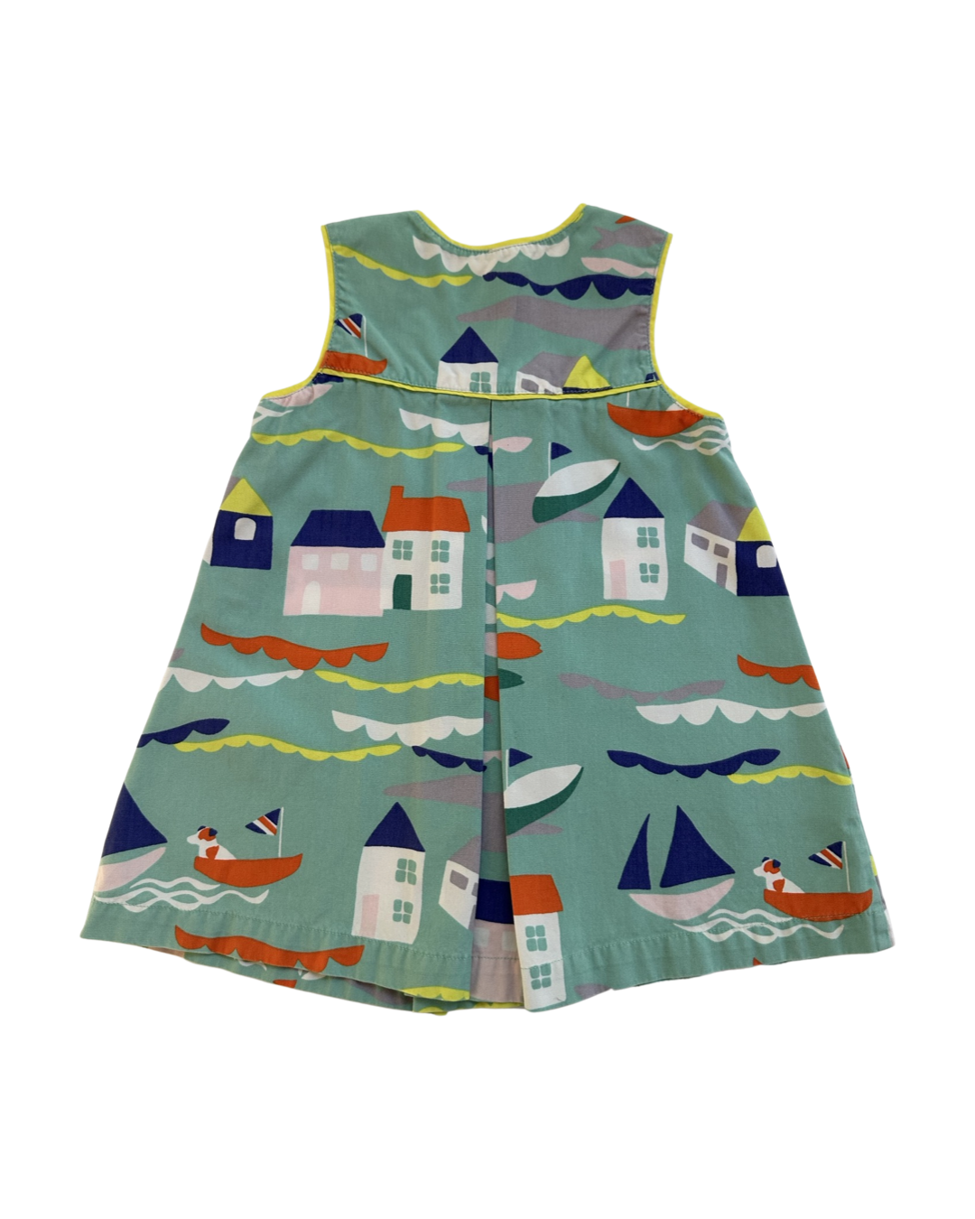 18M-24M Baby Girl Baby Boden Nautical Sea Boat House Sailboat Dress