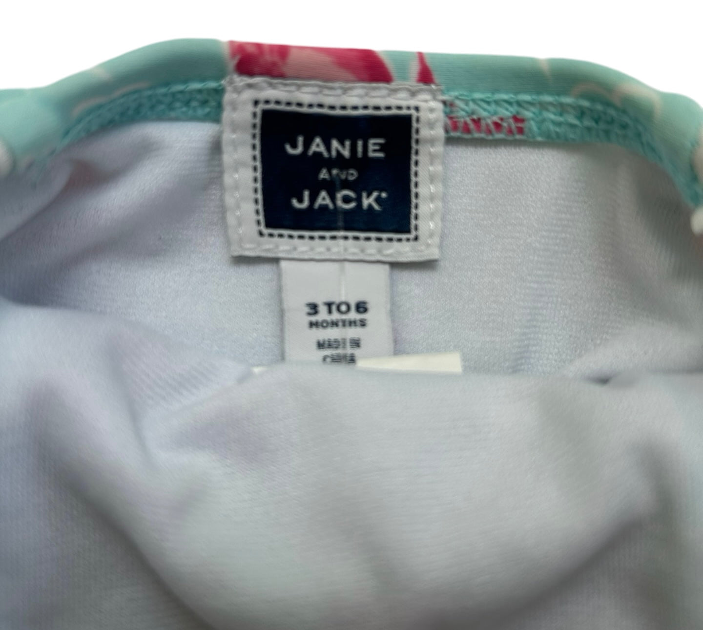 3M - 6M Baby Girl Janie & Jack Flamenco Swim Suit One Piec