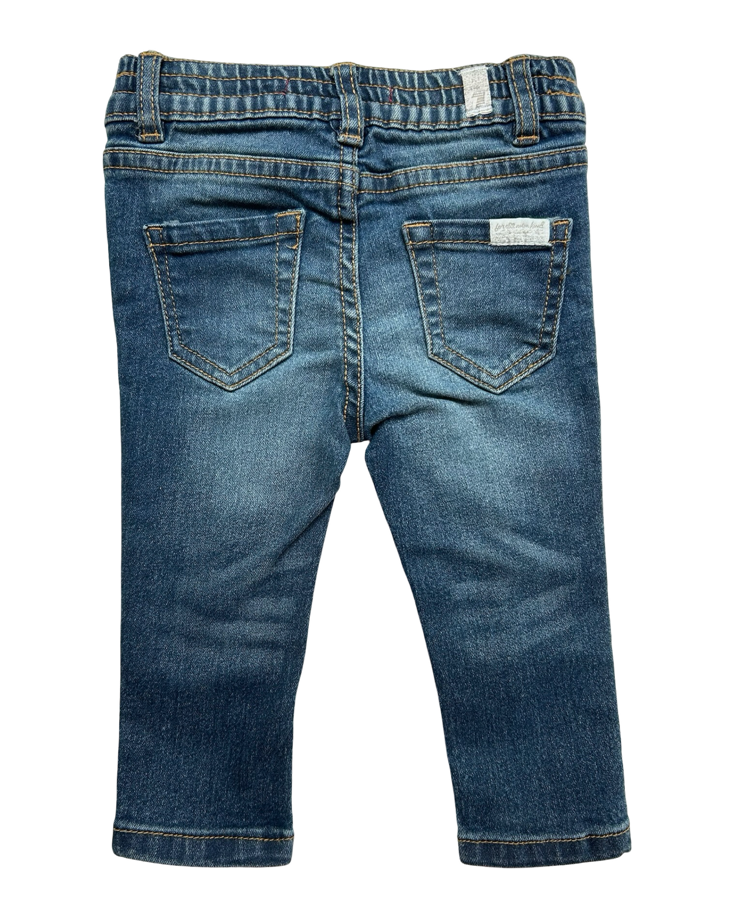 12M Baby Girls 7 For All Mankind Stretch Skinny Fit Jeans NWT.