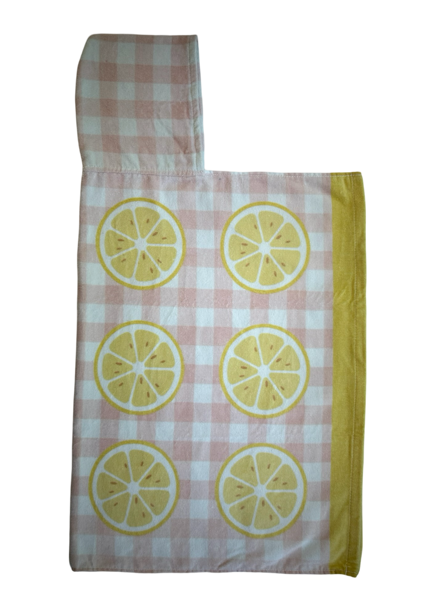 Caro Kids Bath Hooded Towel Lemon Print 23” x 34” / NWT