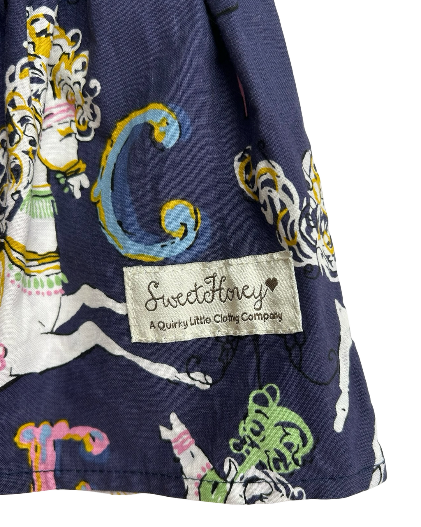 12M Baby Girls Sweet Honey Carousel Alphabet Dress
