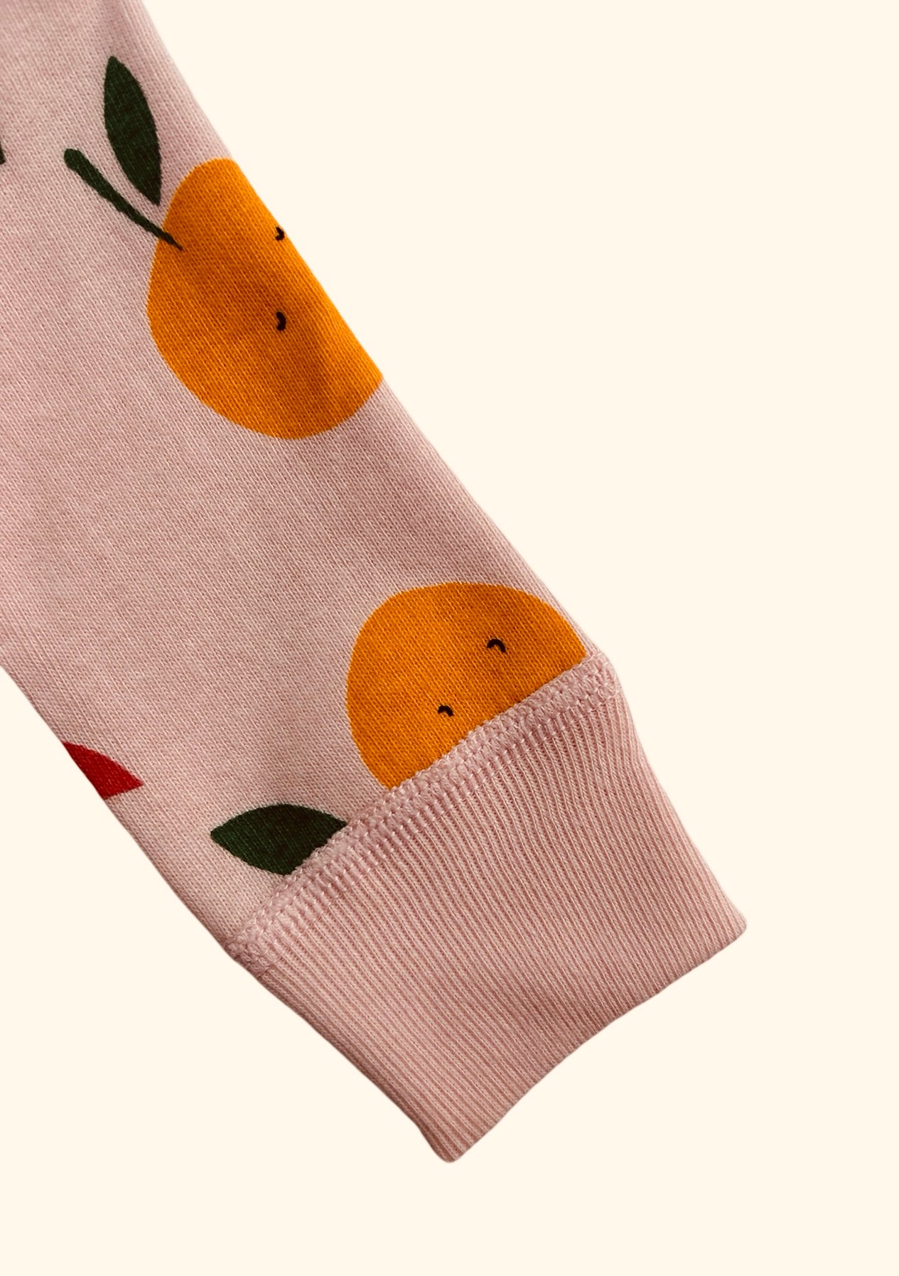 0M-3M Hanna Andersson Baby Girls Citrus Print Long Sleeve Pajamas 2 Pieces Set. NWT