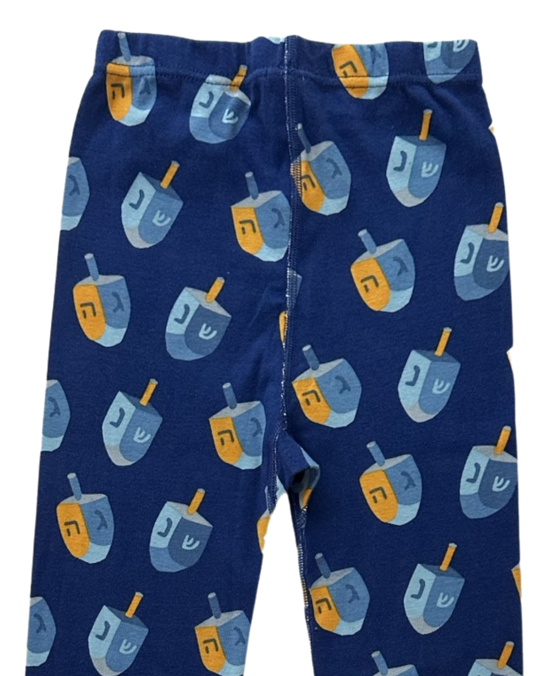 Boys / Girls Size 8Y Youth Hanna Andersson Blue Hanukah Dreidel PJs