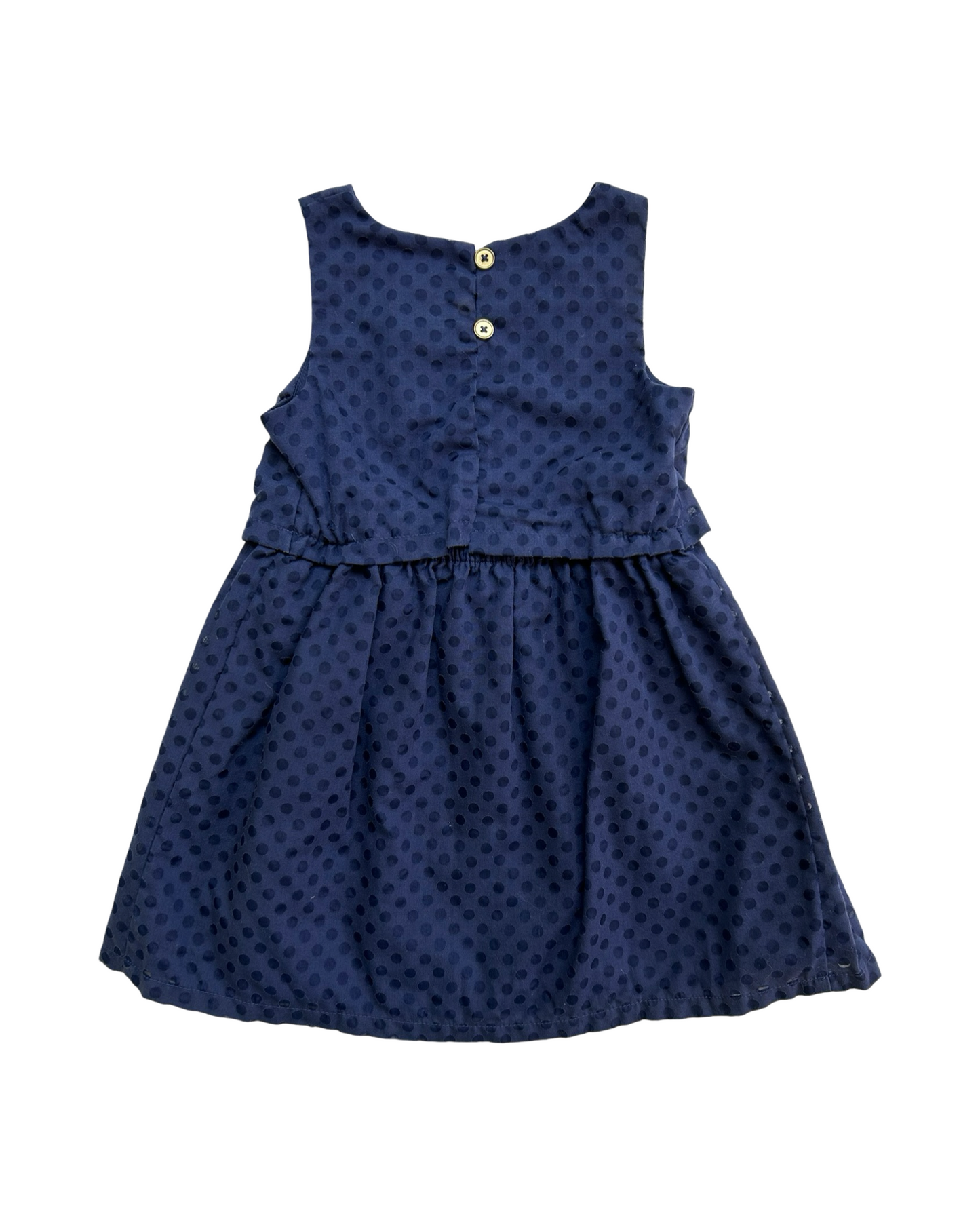 18M Baby Girl Cat & Jack Blue Dot Dress