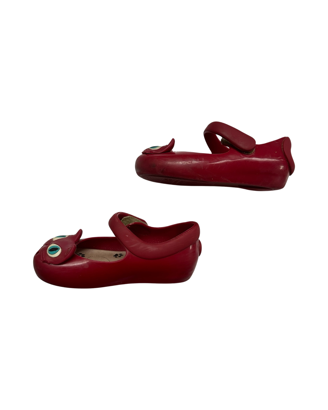 9C Toddler Girl Red Cat Mini Melissa Mary Jane Shoes