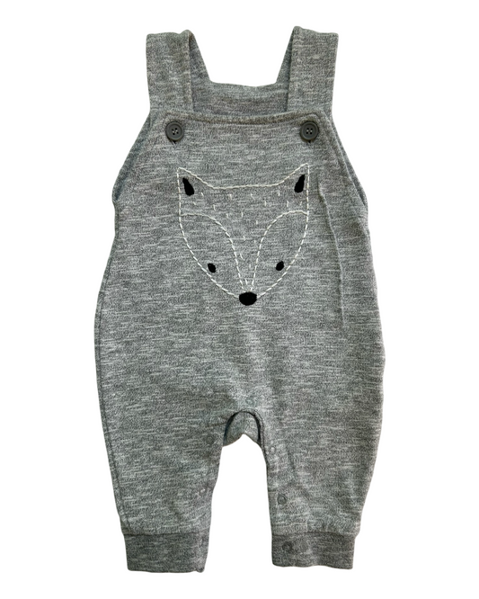 0-3M Baby Boy René Rofé Baby Gray Fox Romper