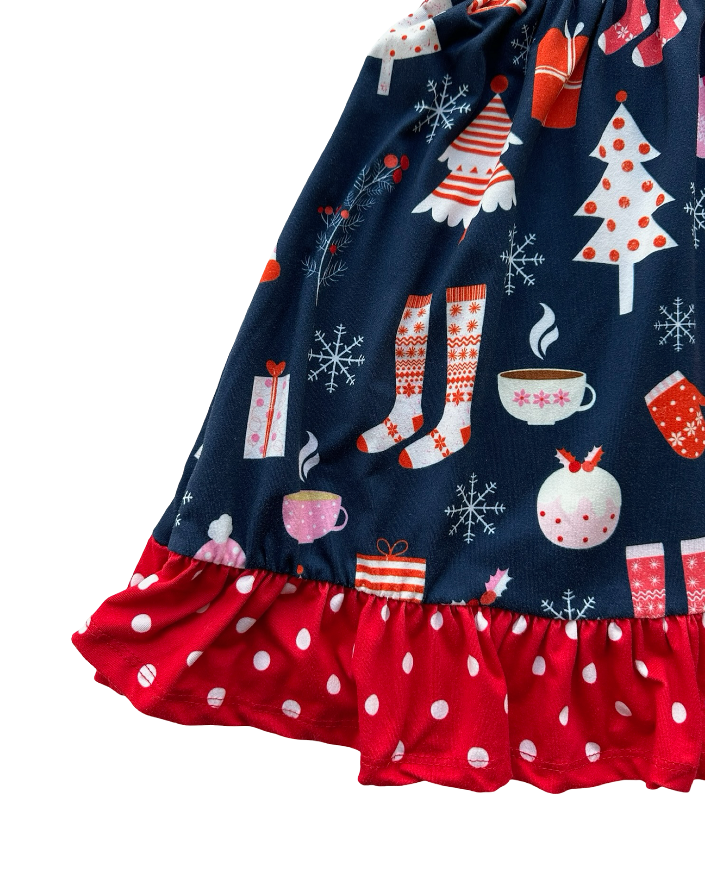 4T -5T Toddler Girls Millie Loves Lily Christmas Long Sleeve Rhonda Dress