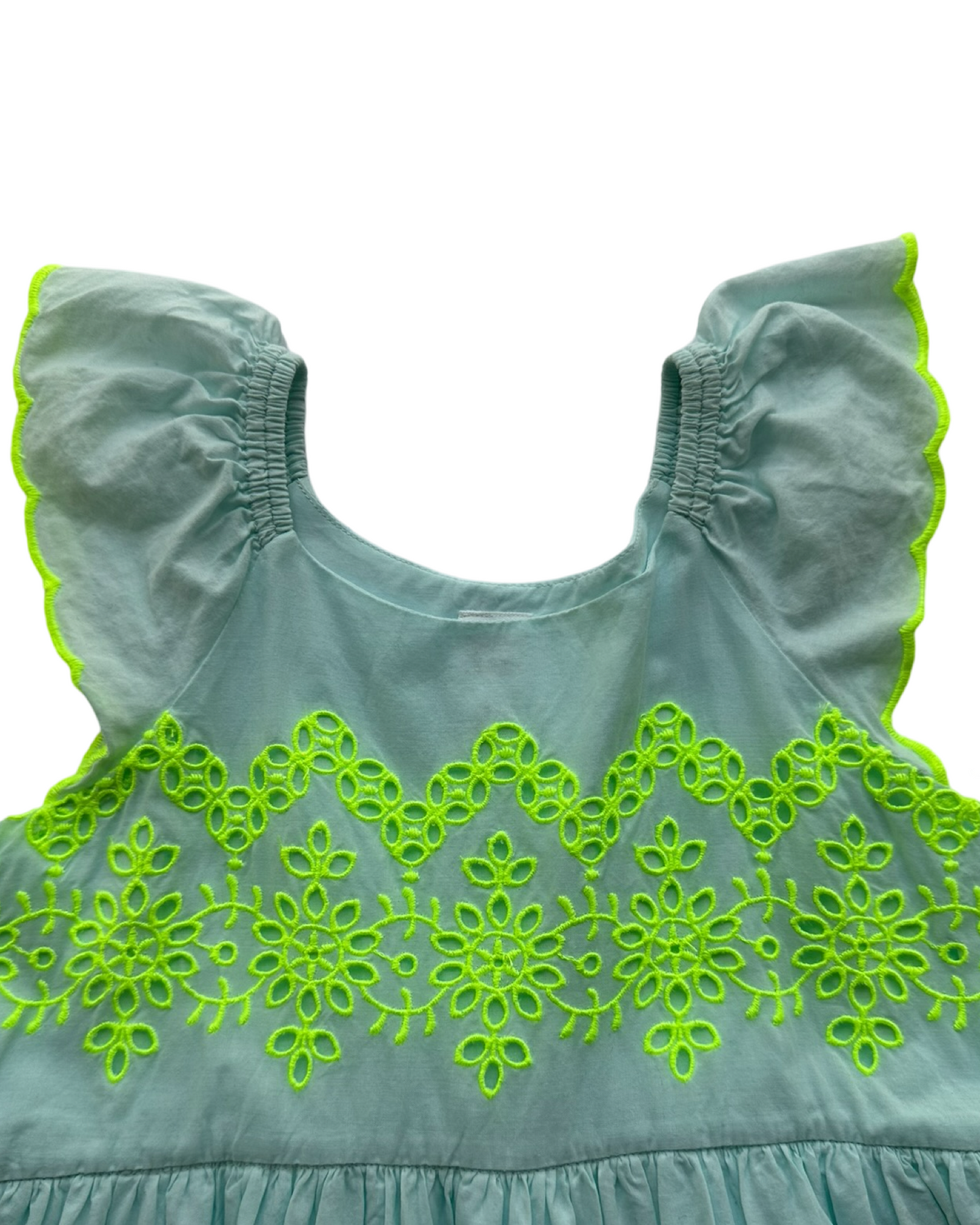 4T Toddler Girls Baby Gap Green Eyelet Dress
