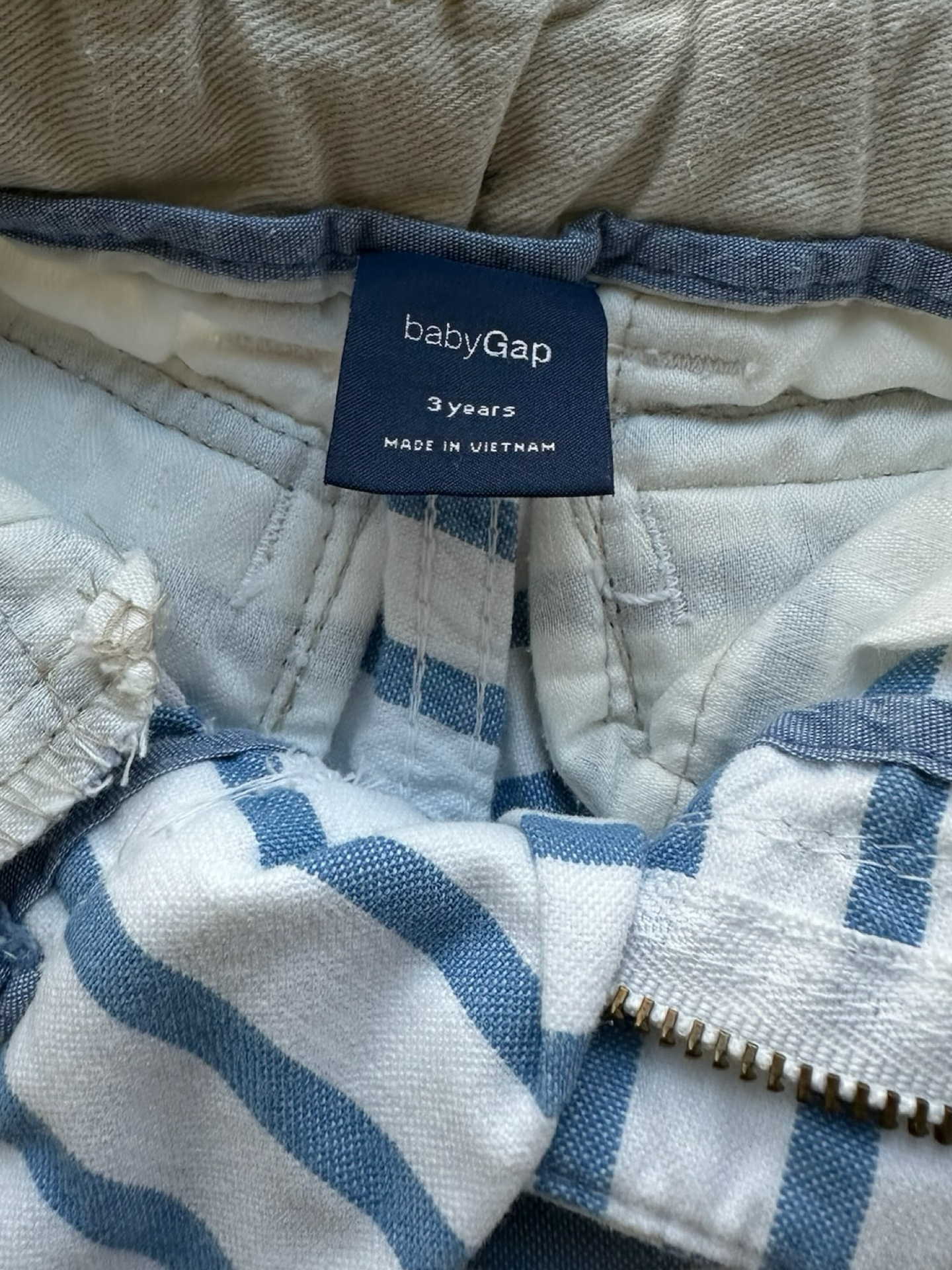 3T Toddler Baby Boys / Gap kids Striped Adjustable Waist Shorts