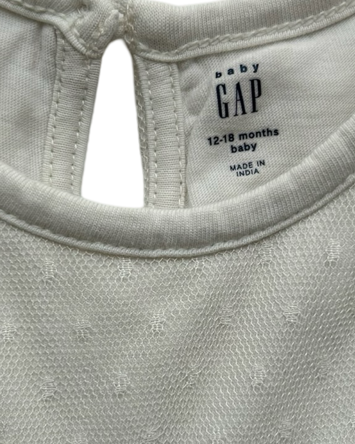 12M-18M Baby Girl Baby Gap Long Sleeve Bodysuit Dress.