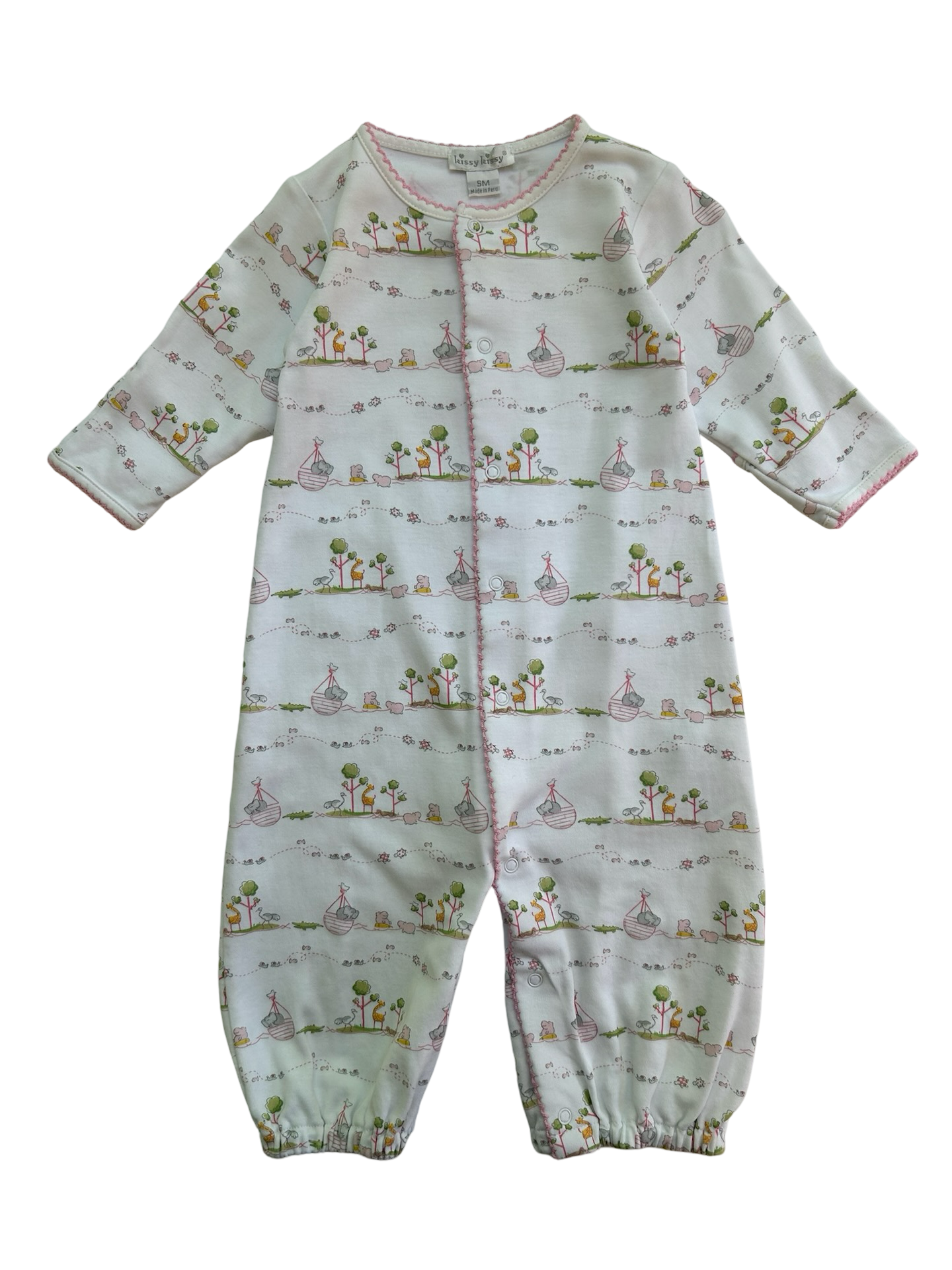 6M Kissy Kissy Baby Girl’s Noah’s Pink Print Playsuit