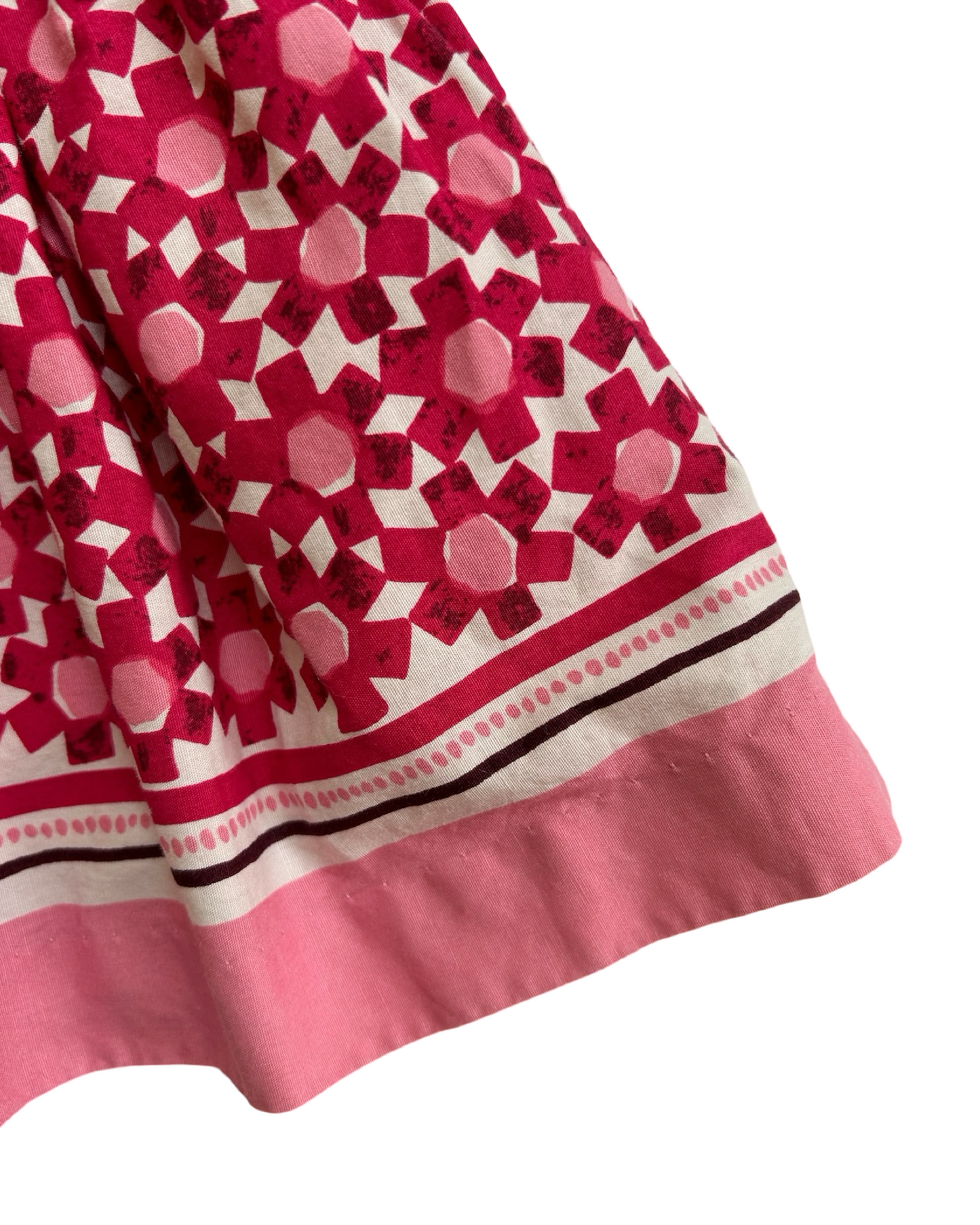 12M Baby Girl Girl Kate Spade Pink Geometric Flower Dress White / Pink