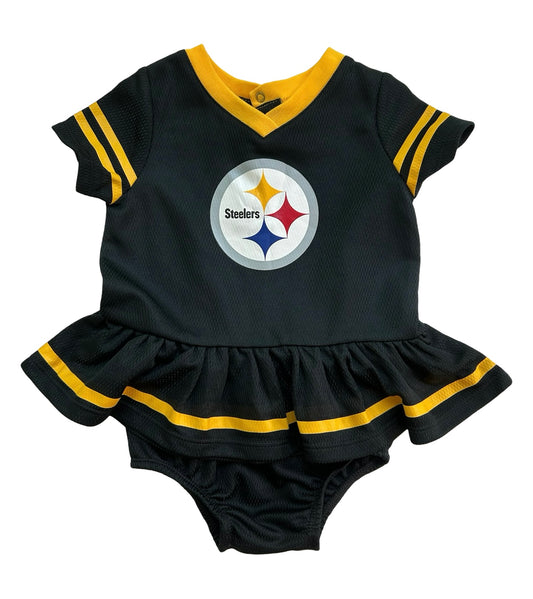 3-6M Pittsburg Steelers Dress And Bloomers Outfit 2 Pieces Set