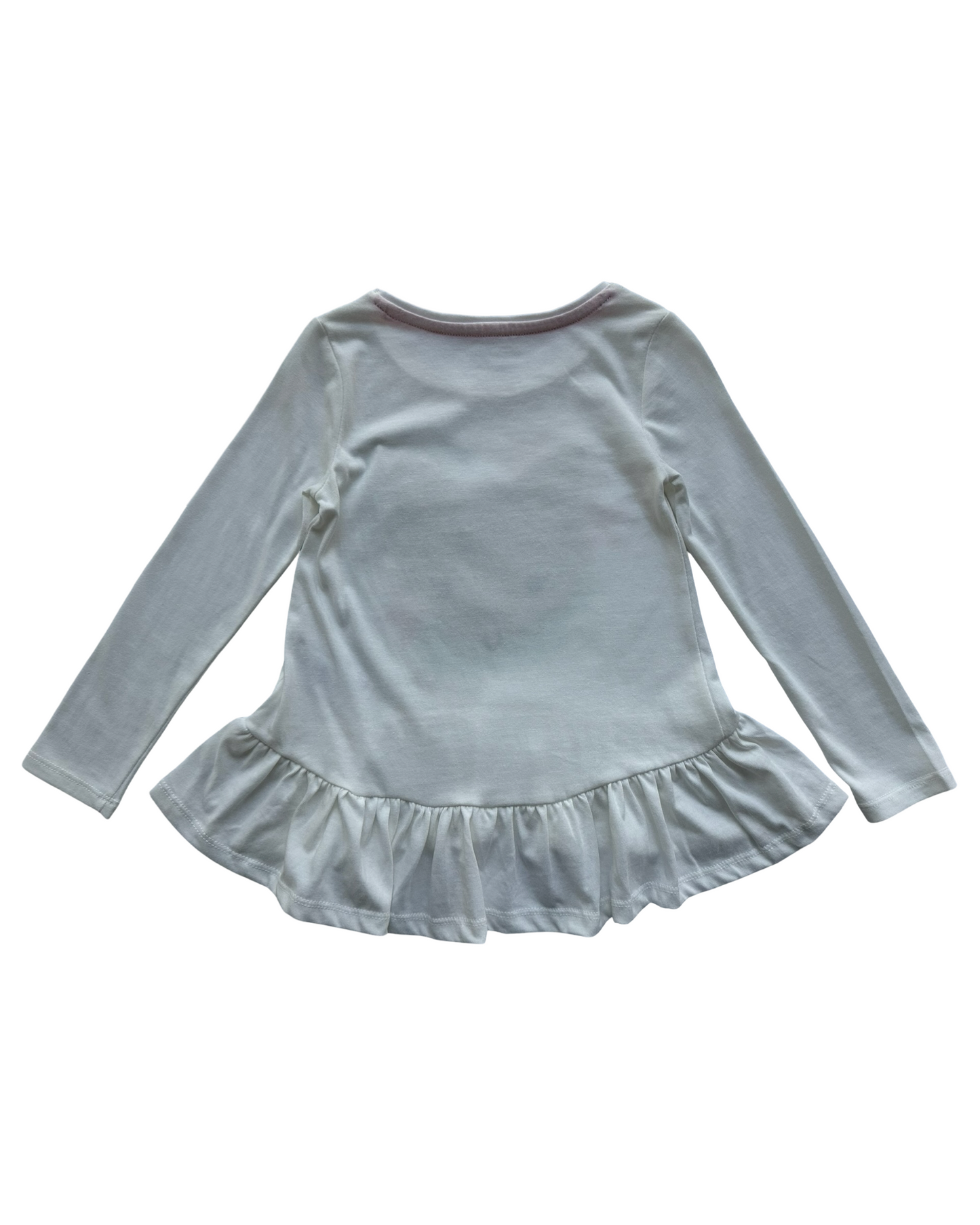 4T Toddler Girls Cynthia Rowley Christmas Winter Fox Sequins Shirt.