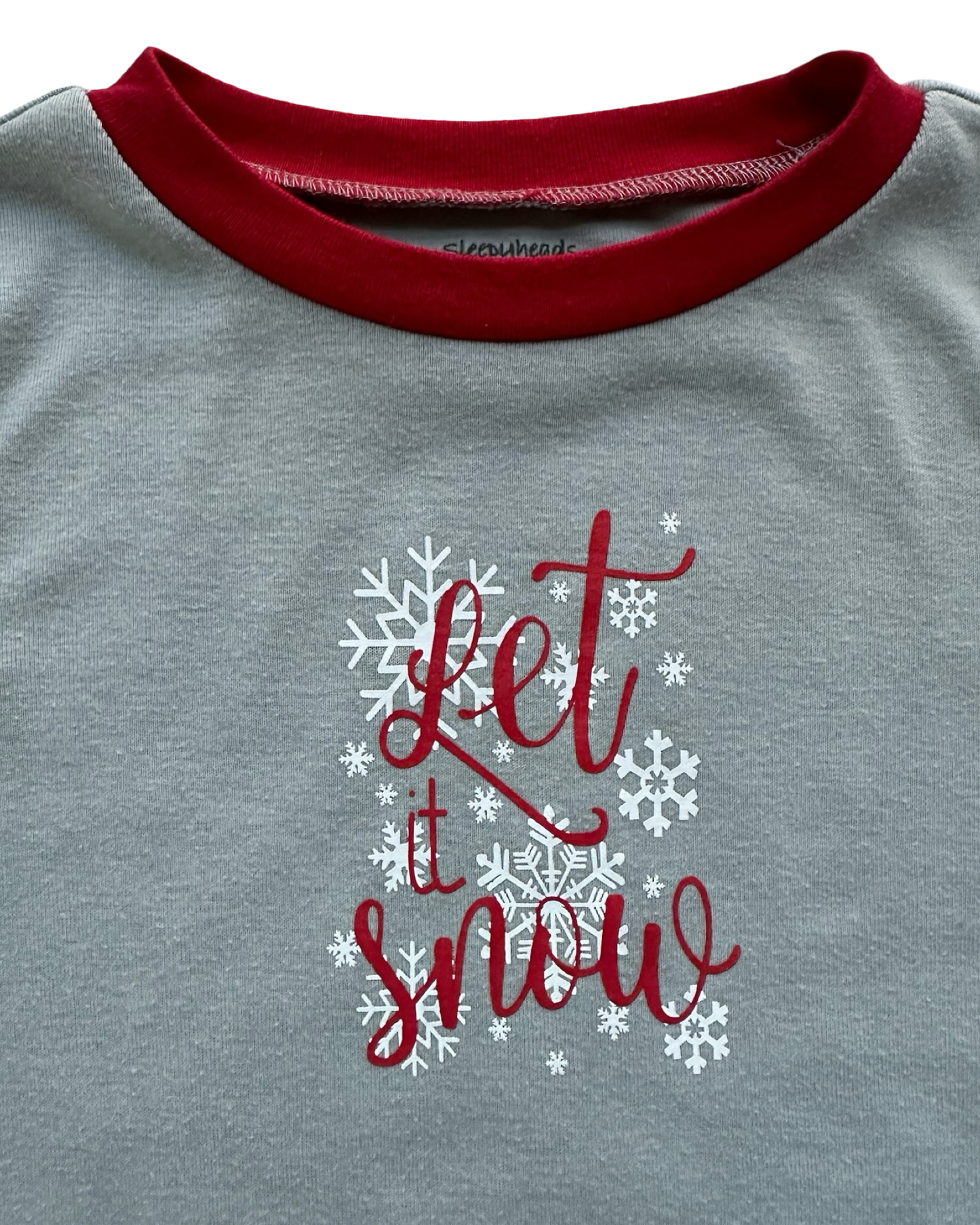 8T Toddler Girls Sleepyheads Christmas Pajama Only Top.