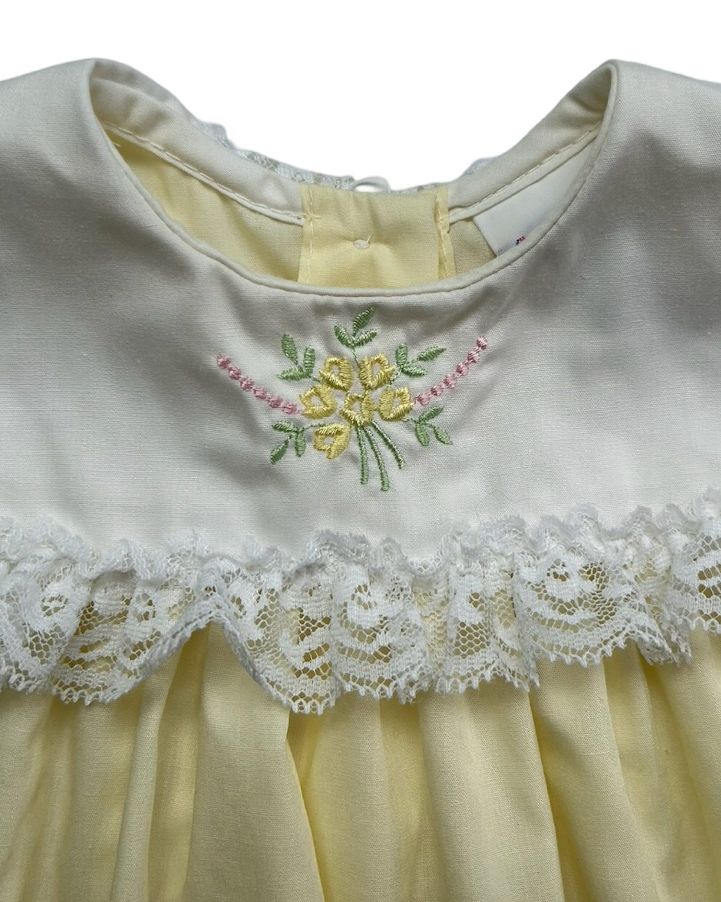 3M Baby Girls Vintage Alexis Ruffles And Lace Diaper Cover / Dress Two Pieces Set.